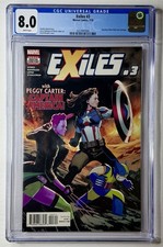 Exiles #3 Marvel CGC 8.0 White 1st Full App. Peggy Carter Captain America 2018 picture