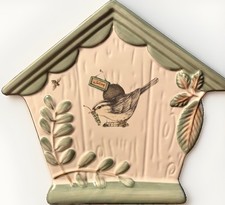 Vintage Pfaltzgraff Naturewood Birdhouse Napkin Holder Portfolio MINT 7.5