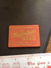 2 7/8” Mirrorr Hauenstein Beer New Ulm Advertising Item Brewery Minnesota Minn M picture