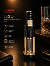 JOBON TRIO Luxury Desktop Torch Lighter Windproof Butane Gift Box picture