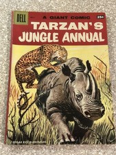 Dell A Giant Comic Tarzan's Jungle Annual No. 6 Edgar Rice Burroughs 1957 picture