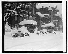 Photo:Blizzard,January 1922,Snow Storm,Winter Scene,6 picture