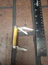 Vintage Colonial Pocket Knife 492 Yellow Casing picture