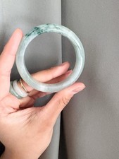 DISCOUNTJade Bangle Green Jadeite Bracelet Size 60mm. Grade A. phỉ thuý feicui picture