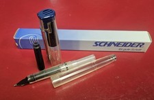 Vintage Rare Schneider Scribant, Clear Fountain Pen , Med PT, c. 1994 - 6827 picture