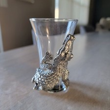 Vintage Arthur Court Safari Alligator Shot Glass picture