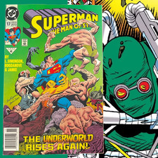 SUPERMAN: THE MAN OF STEEL #17 (DC, 1992) 1st Cameo of Doomsday - NEWSSTAND (NM) picture