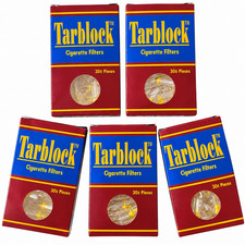 TARBLOCK Disposable Cigarette Filter Tips 4-Hole 5 Packs 150 Filters picture