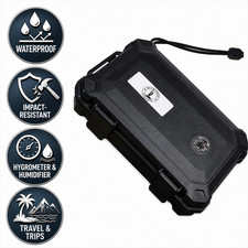 Waterproof Cigar Case Portable Humidor Box with Hygrometer Protective Storage picture