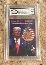 PRESIDENT DONALD TRUMP ACEO PASTEL ART LIMITED EDITION PRINT 2016 LINCOLN CENT picture