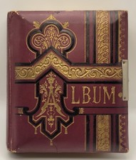 Antique Tintype Photo Album 22 Tins Outdoor Scenes Baby  picture