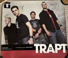 Trapt Rock Band 2002 Autographed 22”X 24” Poster Guaranteed Authentic Headstrong picture