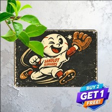 Classic Ballpark Baseball Team Mascot Retro Metal Tin Sign Wall Art 8x12 In picture