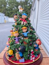 Peanuts Danbury Mint Holiday Christmas Tree Illuminated 2003 with Bulb tweezers picture