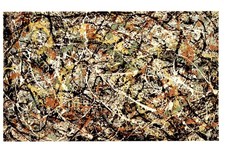 Jackson Pollock Number 3, 1949 Postcard picture