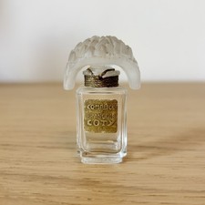 Vintage 1973 Coty Complice de François Perfume Bottle Frosted Tiaré Flower Stop picture