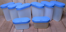 Vintage Tupperware Spice Shakers Blue Containers picture