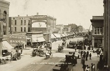 Main St. looking north, Aberdeen, SD South Dakota 1910 RPPC Photo Postcard COPY picture