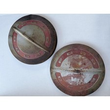 Ford Car Automotive Hub Cap Collectible Man Cave Dog Dish Red Wall Decor Garage picture