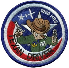 USAF BEECHCRAFT T-6 TEXAN II PATCH - 1000 HOURS picture