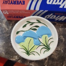 Lot of 4 Vintage 70s MCM Ceramic Glazed Mushroom Kitchen Decor coasters picture