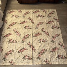 1 Vtg Jessica McClintock Curtain Panel Rose Floral Cottagecore 90s picture