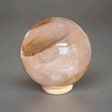 Natural Polished Ferruginous Hematoid Quartz Sphere 3