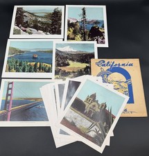 1944 California Scenic Portfolio 16 Hand Colored Prints Golden Gate Lake Tahoe picture