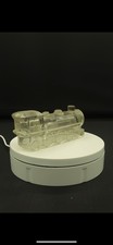 Vintage clear pressed-glass figural candy container picture