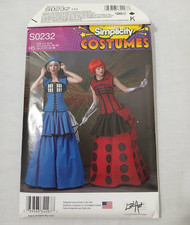 Simplicity Costumes S0232 Size H5 - U.S. 6-14 NEW Uncut picture