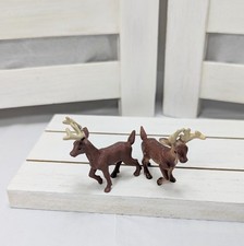 Vintage 1998 Safari Ltd Wild Safari Figurines White-tailed Deer Buck/Stag Lot 2 picture