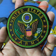United States ARMY Hand Embroidered Bullion Wire Blazer Badge, crest, sew on picture