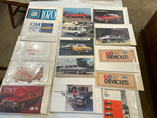 Chevrolet & GM Car Sales Brochures Lot 1970 1971 1972 1973-78.  21 pieces picture