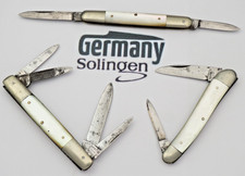 Antique Solingen Germany Made Small Penknives - Mother of Pearl Handles - Used picture