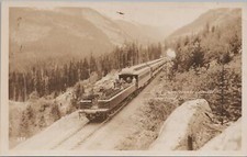 RPPC Postcard Railroad CPR Trains Canada Limited Near Field BC Canada picture