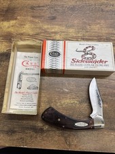Vintage CASE XX KNIFE RARE SIDEWINDER 9 DOT, 1981 PAT PEND W/ Box & Paper picture