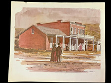 1956 Whaley House San Diego Print Richard Chase 13x10.5 Vintage Collectible picture