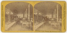 CHICAGO STEREOVIEW - Bookstore Interior - Copelin & Melander 1860s picture