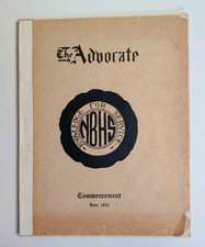 Vintage 1932 New Brunswick High School NJ Commencement Booklet The Advocate picture