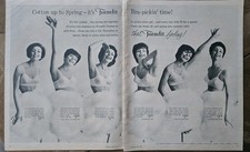  1962 Women's That Formfit Feeling Bra Pickin Spring Cotton Time 2 Pg vintage ad picture