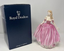 Royal Doulton Classics Just For You HN4326 Pink Lady Figurine John Bromley 9” picture