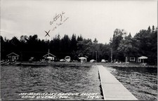 Postcard WI Land O'Lakes; McMahon's Sky Harbor Resort; RPPC Real Photo 1967 AJ picture
