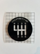 Porsche manual sticker / Glass / Window Stickers - black large / 10cm / picture