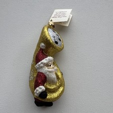 Vintage Larry Fraga Design Christmas Ornament.  Santa Claus Playing A Trombone picture