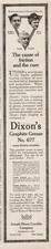 1913 Joseph Dixon Crucible Graphite Grease Hughie Hughes Dave Lewis Tetzlaff Ad picture