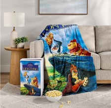 Disney The Lion King  Classic VHS Boxed Silk Touch Throw Blanket 50