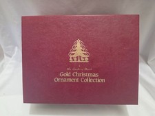 Vintage Danbury Mint Gold Christmas 12 Ornament Collection picture