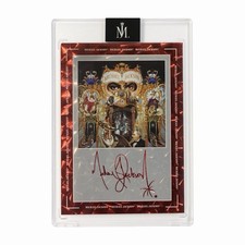 Michael Jackson Keepsake Album #11 Dangerous Laser Signagraph RED CRACK ICE 1/1 picture