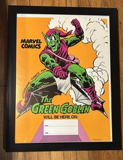 Rare 1977 Marvel Comics Spider-Man Green Goblin John Romita Poster Marvelmania picture