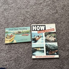 2 Pc Lot 1955 HOW TO ENJOY OUTBOARDING & Small Boat Handling Brochures Guides picture